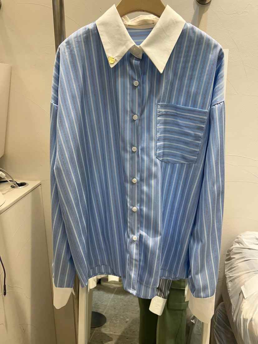 ROU.TINE韓國直郵㊣女裝新品人氣時尚25春夏推薦襯衫蕾絲衫ROU.TINE襯衫/蕾絲衫