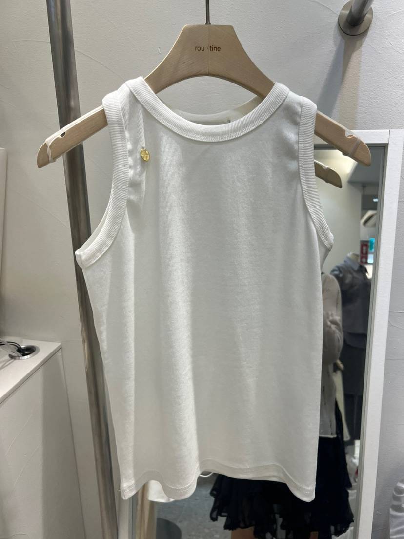 ROU.TINE韓國直郵㊣東大門實拍女裝新品時尚推薦休閑吊帶背心ROU.TINE吊帶/背心