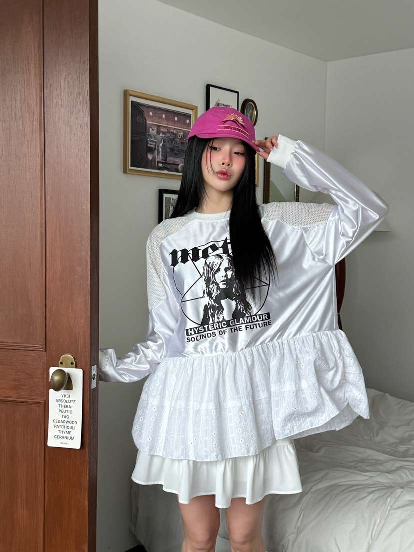 MAISONDEGLORY東大門實拍女裝新品25春夏時尚真品休閑長袖T恤MAISON DE GLORY長袖T恤
