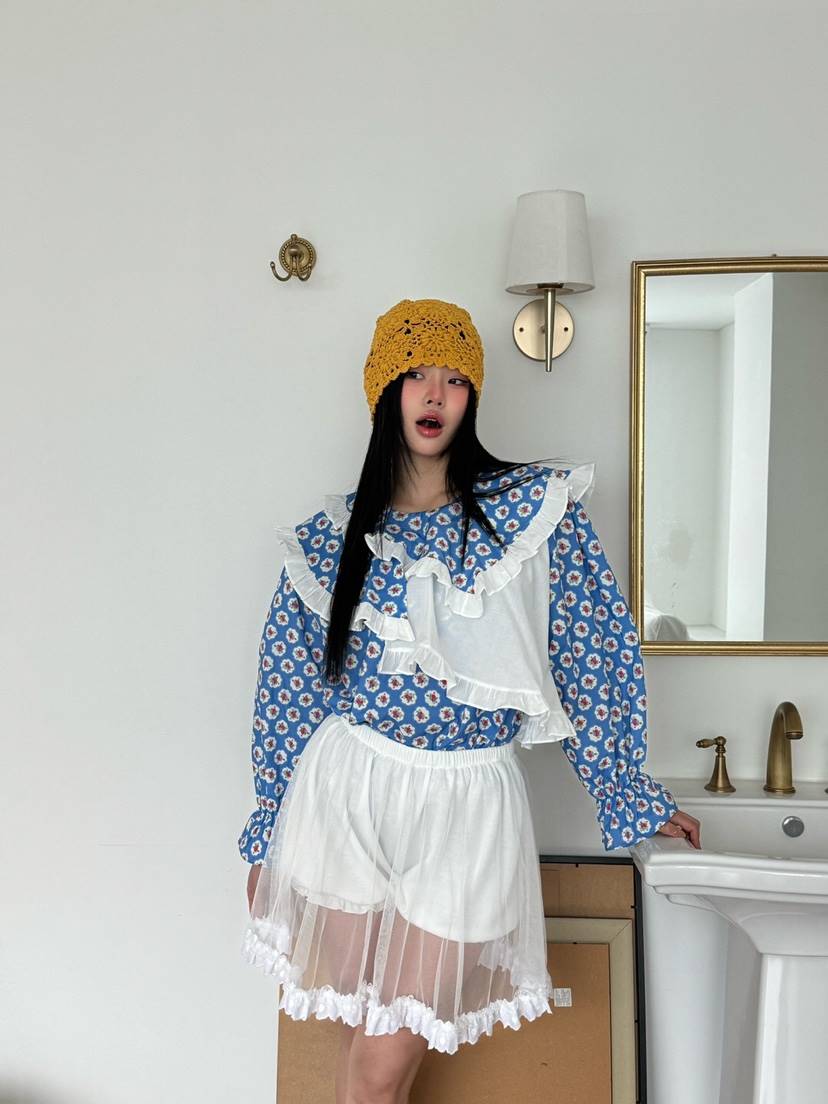 MAISONDEGLORY東大門實拍女士新品熱賣人氣時尚真品襯衫蕾絲衫MAISON DE GLORY襯衫/蕾絲衫