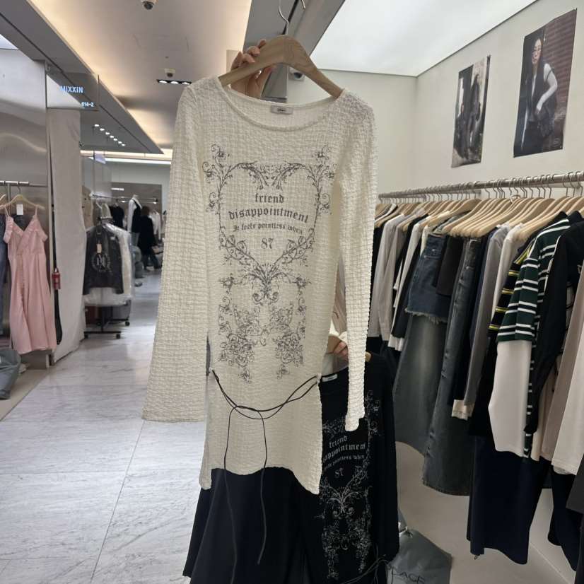 CHAV韓國代購女裝新款時尚職業休閑25春夏熱賣連衣裙含腰繩CHAV連衣裙