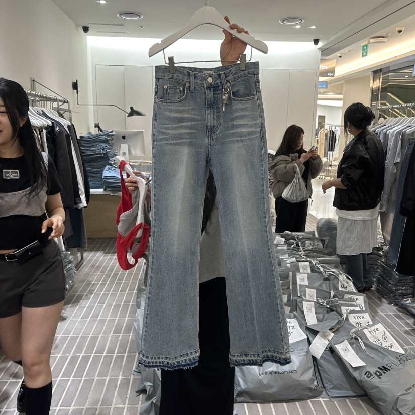 VIVE韓國直郵女裝新品25春夏職業時尚熱賣人氣牛仔褲不含飾品VIVE牛仔褲