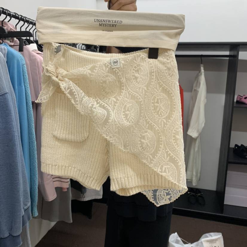 UNANSWERED-MYSTERY韓國直郵女裝新品真品職業圍巾披肩蕾絲UNANSWERED/MYSTERY圍巾/披肩