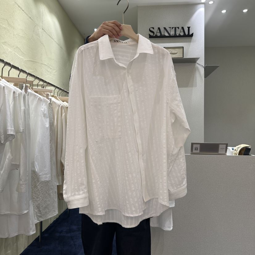 SANTAL直郵韓國代購㊣女裝新款時尚休閑熱賣人氣襯衫蕾絲衫SANTAL襯衫/蕾絲衫