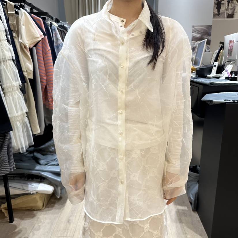 SOFTNESS韓國㊣直郵東大門代購女裝新款熱賣休閑襯衫蕾絲衫Softness/Cosmic襯衫/蕾絲衫