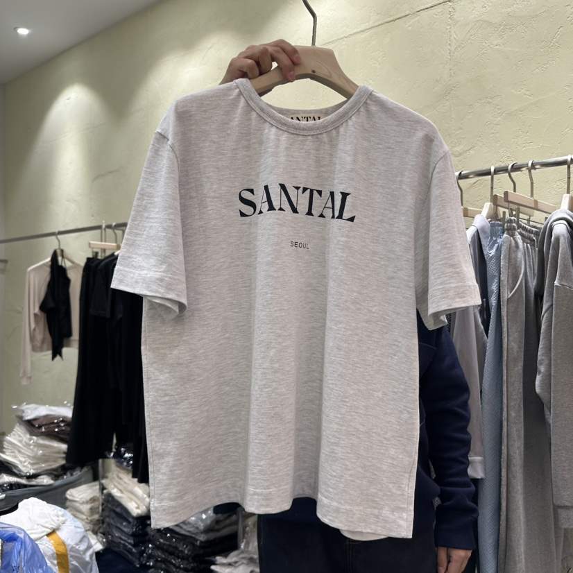 SANTAL韓國直郵㊣女裝新款推薦熱賣休閑時尚25春夏人氣職業T恤SANTALT恤