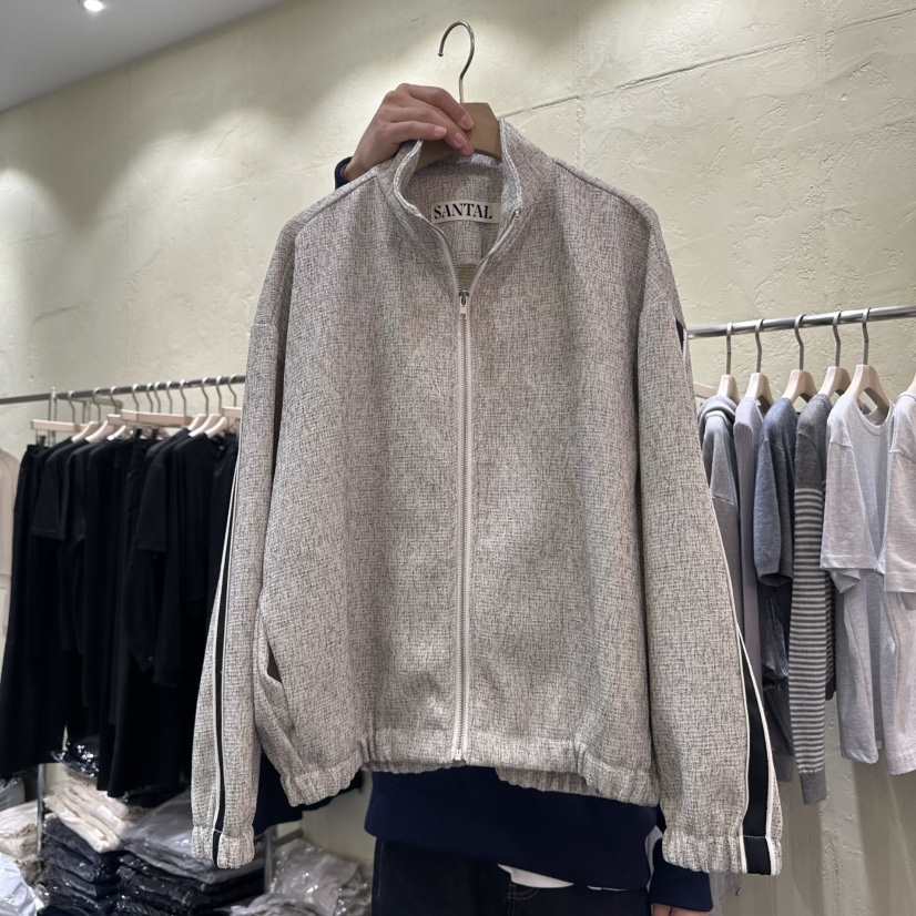 SANTAL直郵韓國代購㊣女裝新品休閑推薦25春夏時尚夾克粗花呢SANTAL夾克