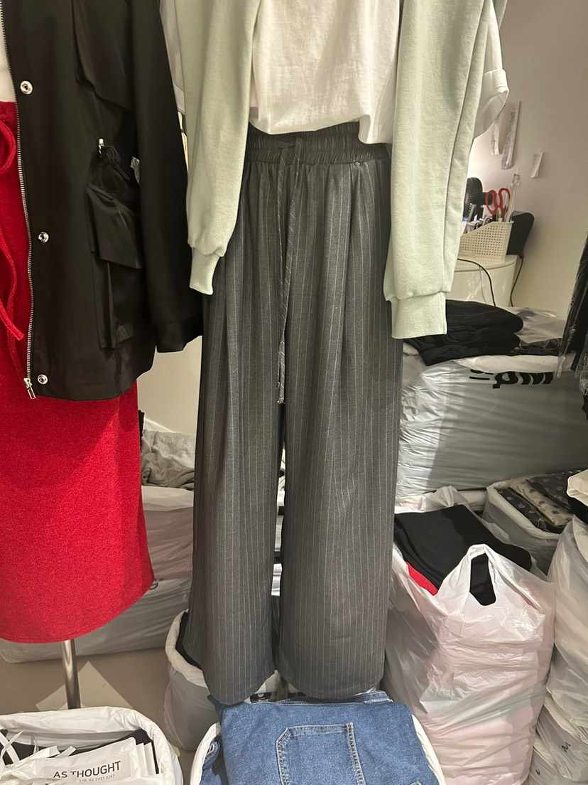 AS THOUGHT韓國直郵㊣女裝新品時尚25春夏職業人氣熱賣休閑褲AS THOUGHT休閑褲