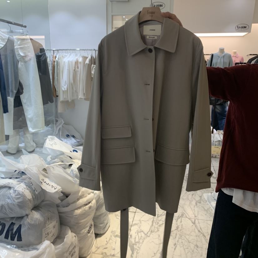 LA MAGIE FEMME韓國直郵㊣東大門實拍女裝新品推薦夾克含腰帶Lamagie Femme夾克