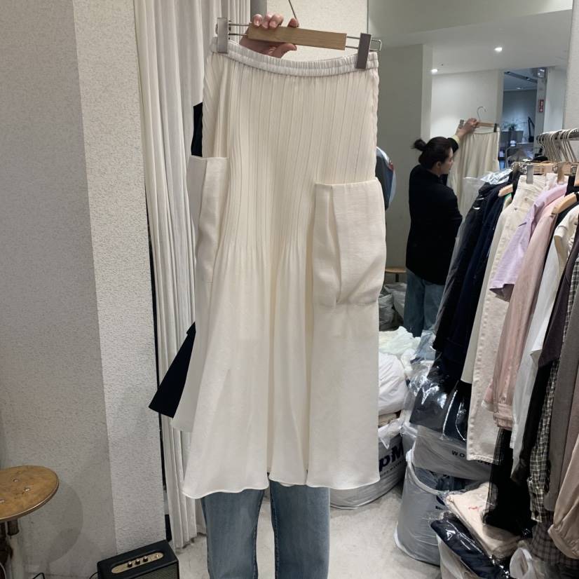 SSEMIENNE韓國直郵㊣女裝新品職業休閑推薦熱賣半身裙中短裙SSEMIENNE半身裙/中短裙