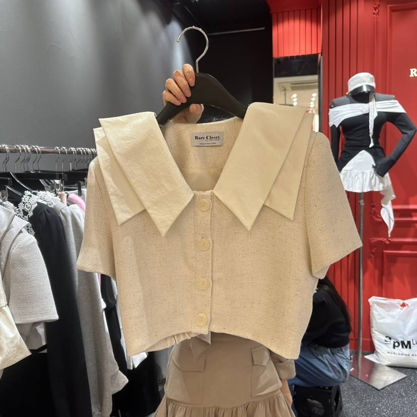 RARE CLOSET直郵韓國代購㊣女裝新款熱賣休閑25春夏推薦T恤RARE CLOSETT恤