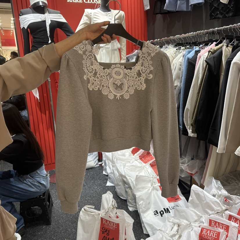 RARE CLOSET韓國直郵㊣東大門實拍女裝新品25春夏職業衛衣RARE CLOSET衛衣