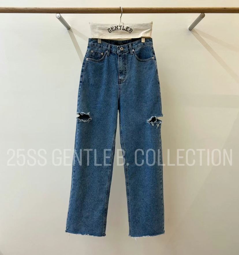 GENTLE B韓國直郵㊣東大門實拍女裝新品熱賣推薦職業牛仔褲GENTLE B牛仔褲