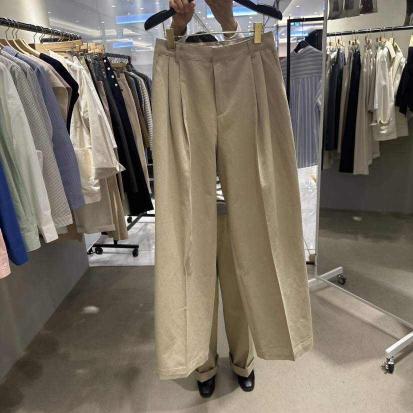 BOUTIQUE SEOUL-P直郵韓國代購㊣女裝新款休閑25春夏休閑褲But ton/BOUTIQUE SEOUL休閑褲