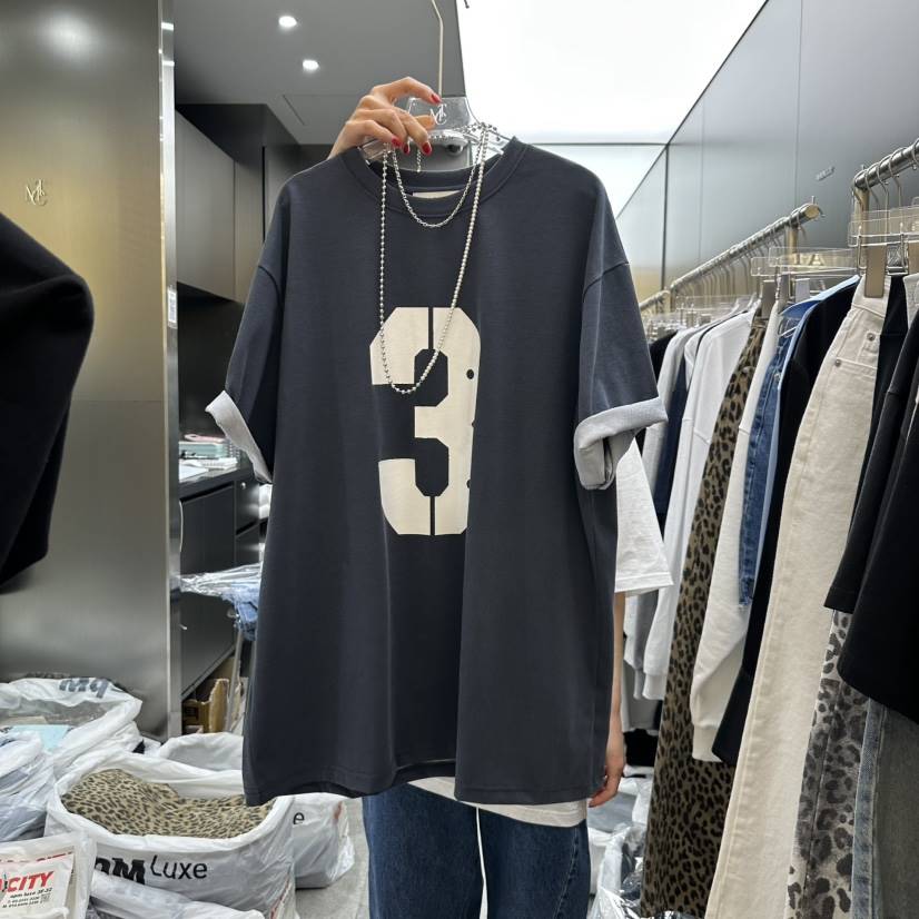 MADCITY東大門直郵女士新品時尚人氣職業休閑25春夏熱賣T恤MADCITYT恤