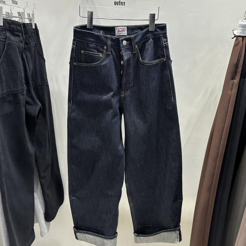 OUTFIT東大門代購女士新品時尚熱賣25春夏職業休閑推薦牛仔褲OUTFIT牛仔褲