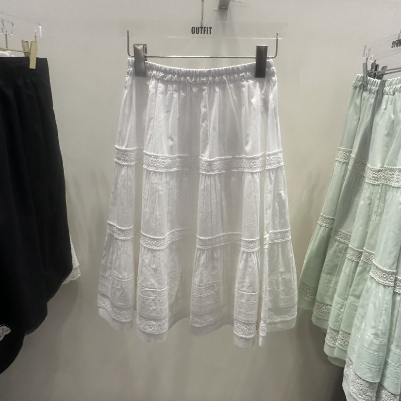 OUTFIT韓國代購女士新款時尚熱賣休閑人氣真品25春夏長裙褶皺OUTFIT長裙