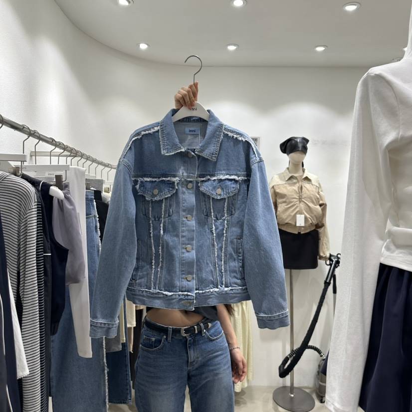 INNI直郵韓國代購㊣女裝新款25春夏時尚熱賣休閑職業夾克流蘇inni夾克