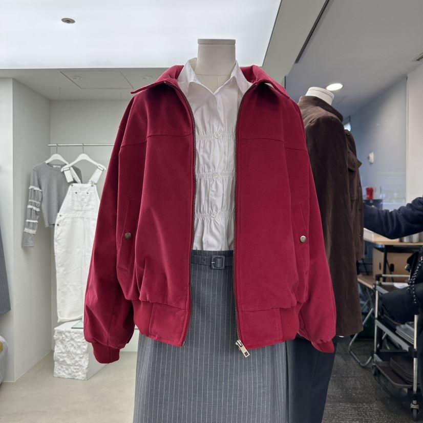 NEUTER韓國直郵㊣女裝新品職業推薦休閑25春夏人氣夾克天鵝絨NEUTER夾克