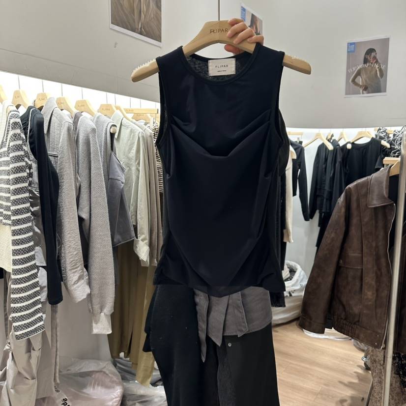 FLIPAR韓國直郵㊣女裝新品推薦職業人氣時尚休閑25春夏馬甲FLIPAR馬甲