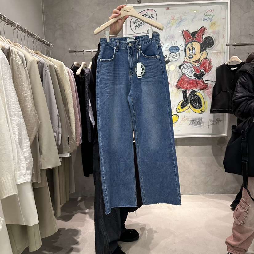 LAMAGIEPIE東大門實拍女裝新品休閑時尚人氣熱賣推薦牛仔褲LAMAGIE GREY牛仔褲