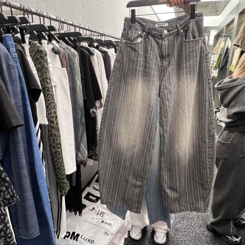 NUEUN東大門實拍女裝新品熱賣職業時尚真品推薦休閑25春夏牛仔褲NUEUN/SEEOT牛仔褲