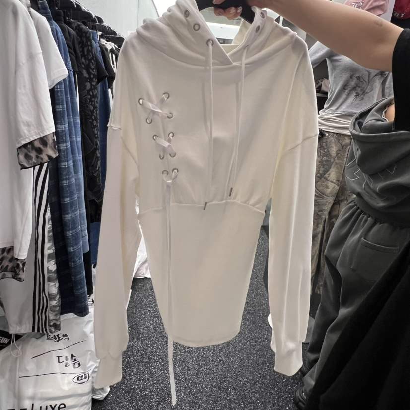 NUEUN東大門代購女士新品真品推薦職業休閑時尚25春夏連衣裙連帽NUEUN/SEEOT連衣裙