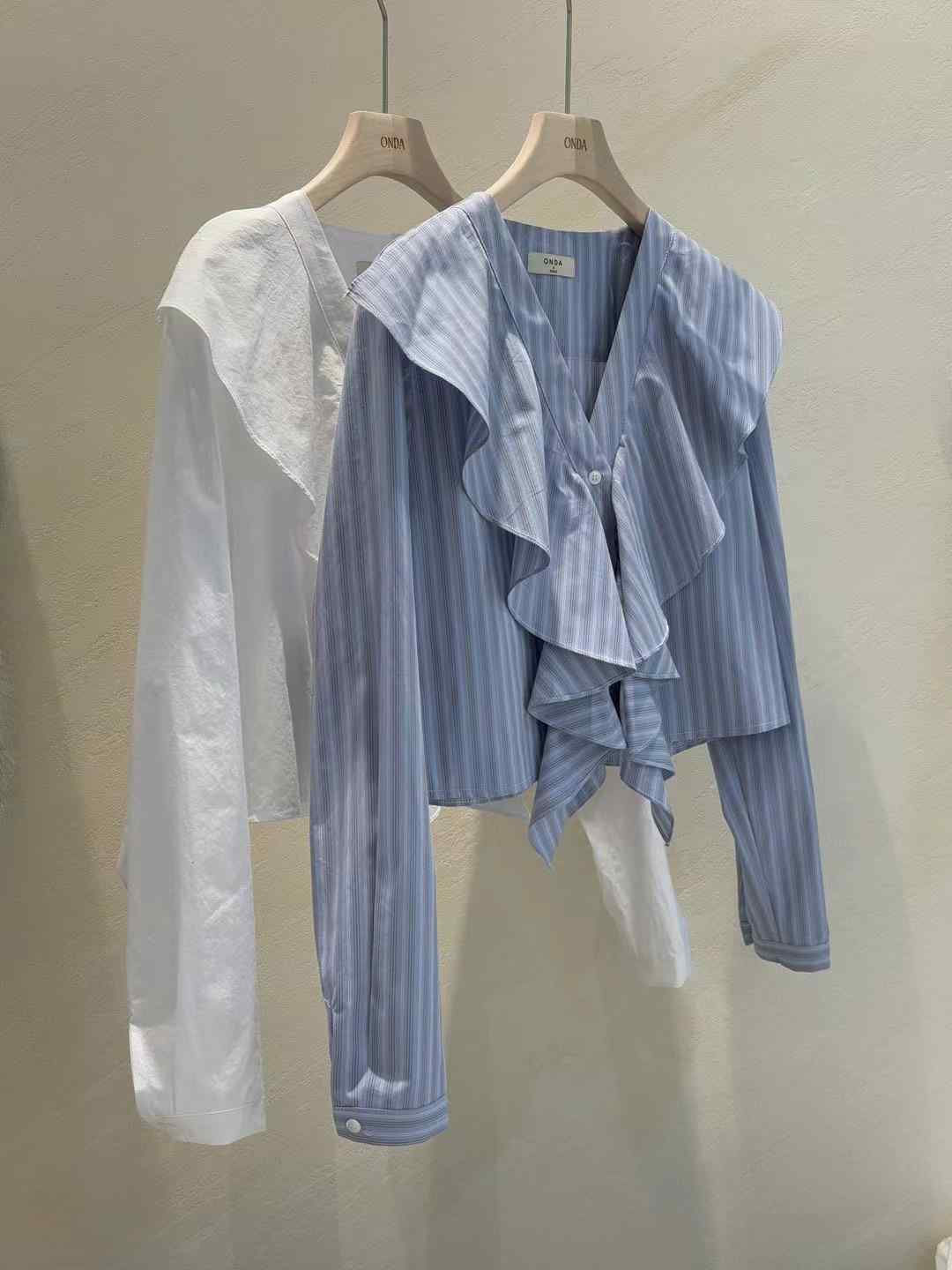 ONDA韓國直郵㊣東大門實拍女裝新品人氣25春夏推薦襯衫蕾絲衫ONDA襯衫/蕾絲衫