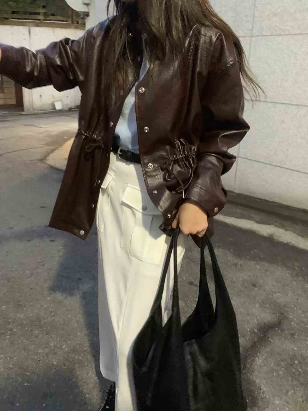 ONDA韓國㊣直郵東大門代購女裝新款推薦休閑職業人氣夾克皮革ONDA夾克