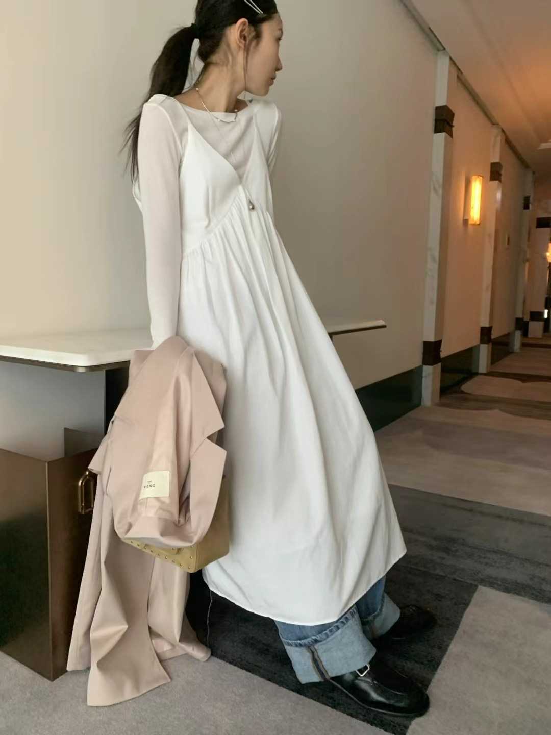 ONDA韓國直郵㊣東大門實拍女裝新品休閑25春夏熱賣職業連衣裙ONDA連衣裙