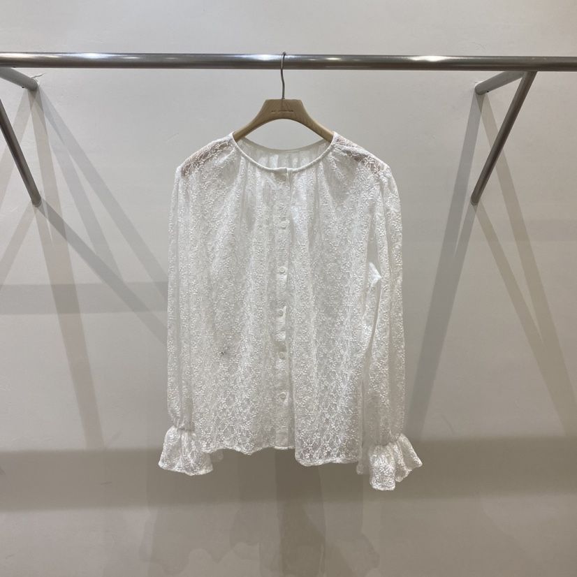 SILVER韓國㊣直郵東大門代購女裝新品休閑熱賣職業襯衫蕾絲衫SILVER襯衫/蕾絲衫