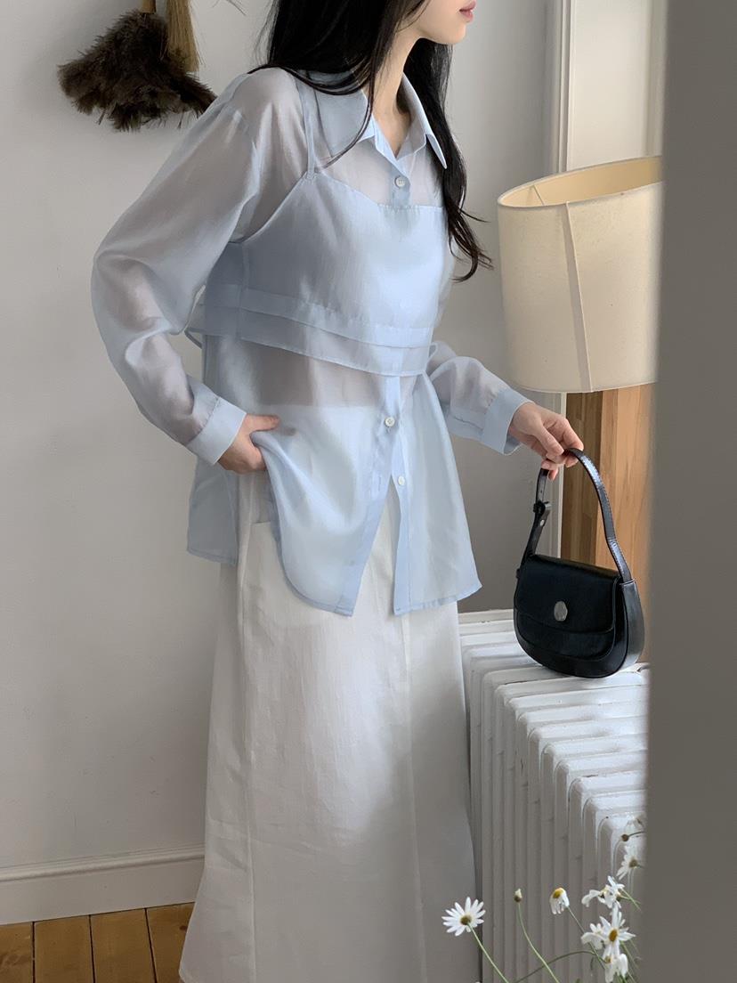 BOUND.A韓國直郵㊣女裝新款職業時尚熱賣25春夏襯衫蕾絲衫BOUND.A襯衫/蕾絲衫