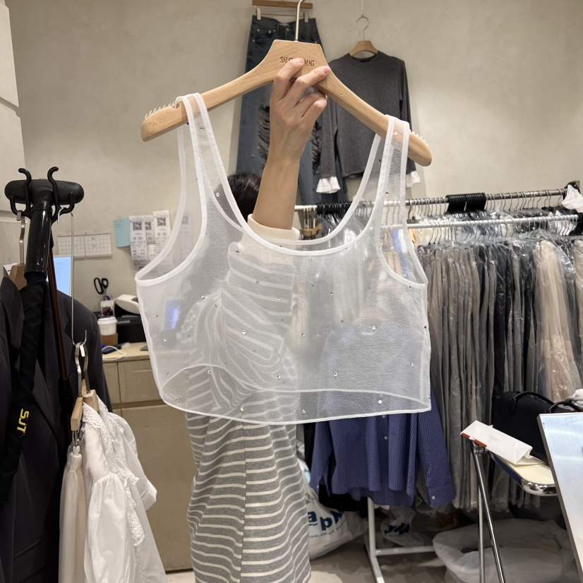 SALONDEMAG韓國直郵㊣女裝新品熱賣時尚人氣休閑推薦吊帶背心SALONDEMAG吊帶/背心
