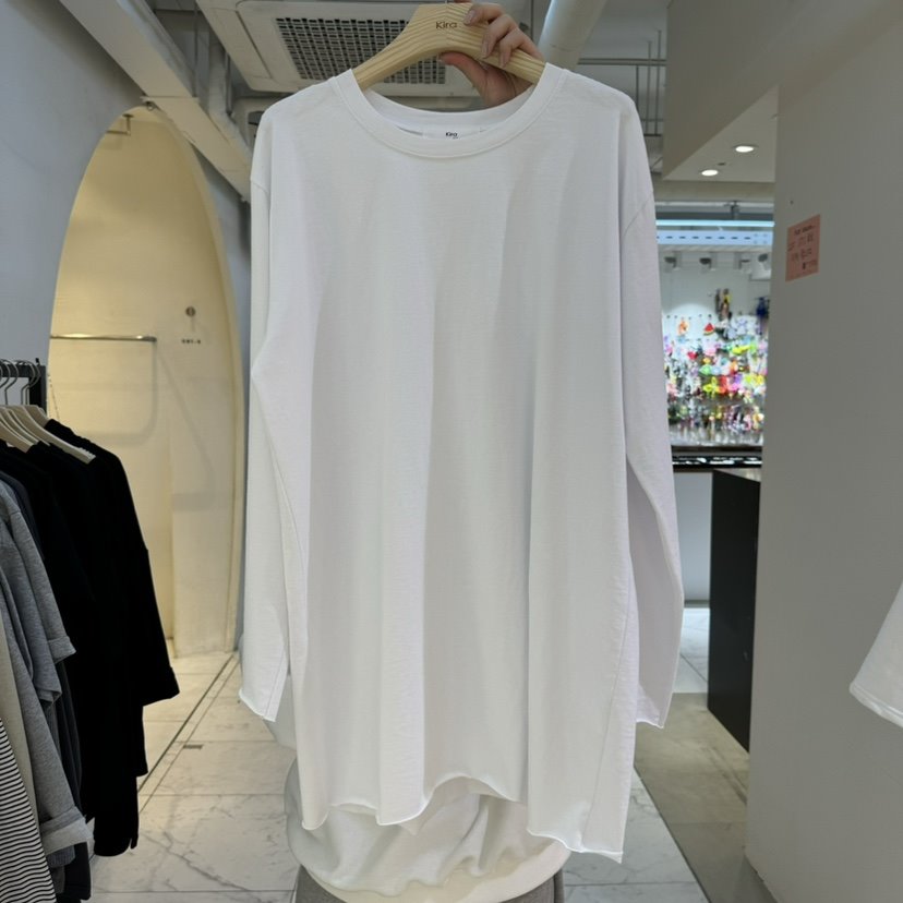 KIRA-Q直郵韓國代購㊣女裝新品人氣25春夏職業熱賣長袖T恤KIRA-Q長袖T恤
