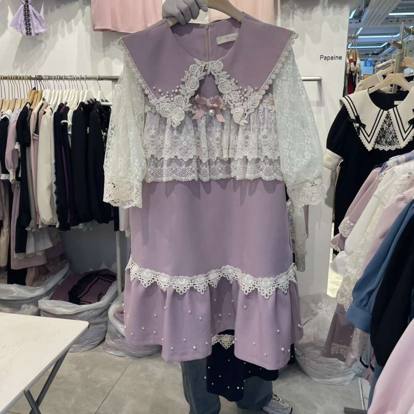 PAPA韓國㊣直郵東大門代購女裝新品人氣25春夏熱賣時尚連衣裙PAPA連衣裙