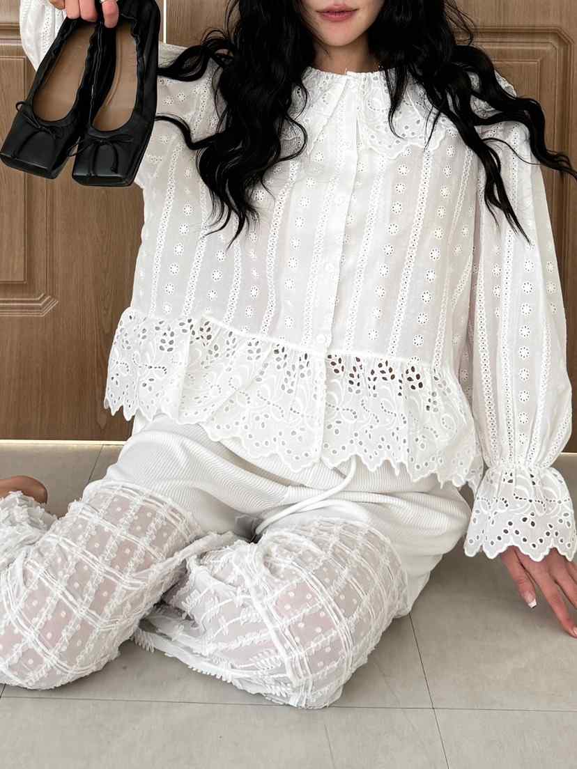 MAISONDEGLORY東大門直郵女裝新品休閑真品人氣推薦襯衫蕾絲衫MAISON DE GLORY襯衫/蕾絲衫