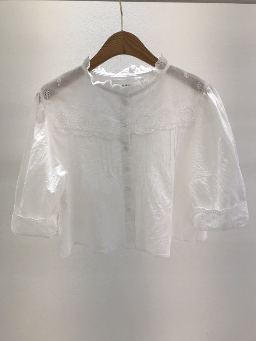 KC MARKET韓國代購女士新品熱賣時尚真品推薦休閑襯衫蕾絲衫KC MARKET襯衫/蕾絲衫