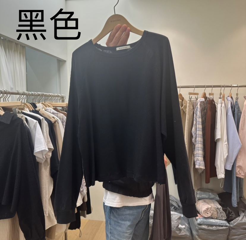 BLENDING-p韓國直郵女裝新品時尚真品休閑熱賣職業長袖T恤BLENDING長袖T恤