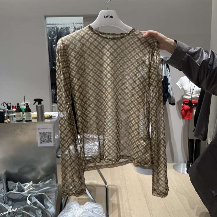 FAVOR-P韓國直郵女裝新品人氣25春夏休閑真品推薦時尚長袖T恤FAVOR長袖T恤