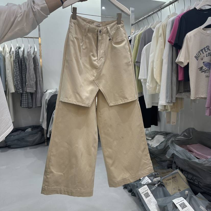 VISUAL SPACE東大門代購女裝新品熱賣人氣休閑時尚25春夏休閑褲VISUAL SPACE休閑褲