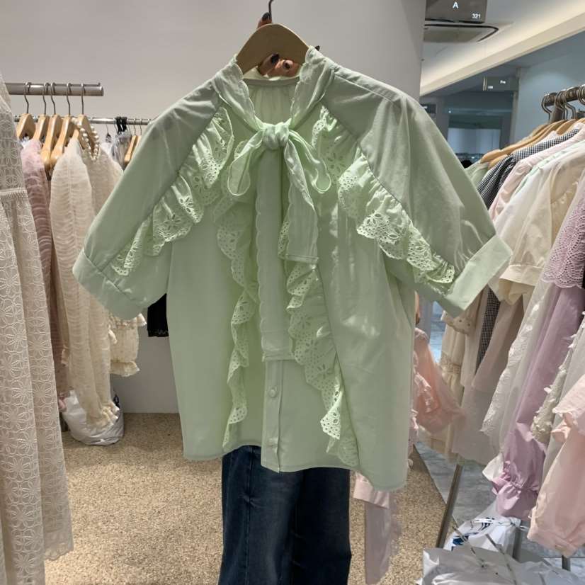 A韓國直郵女裝新品25春夏時尚人氣職業真品熱賣推薦襯衫蕾絲衫A STORE襯衫/蕾絲衫