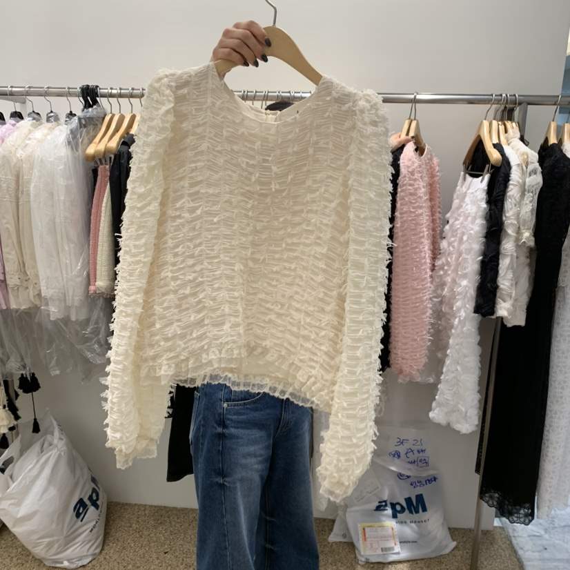 A東大門直郵女士新品時尚職業人氣休閑25春夏真品襯衫蕾絲衫A STORE襯衫/蕾絲衫