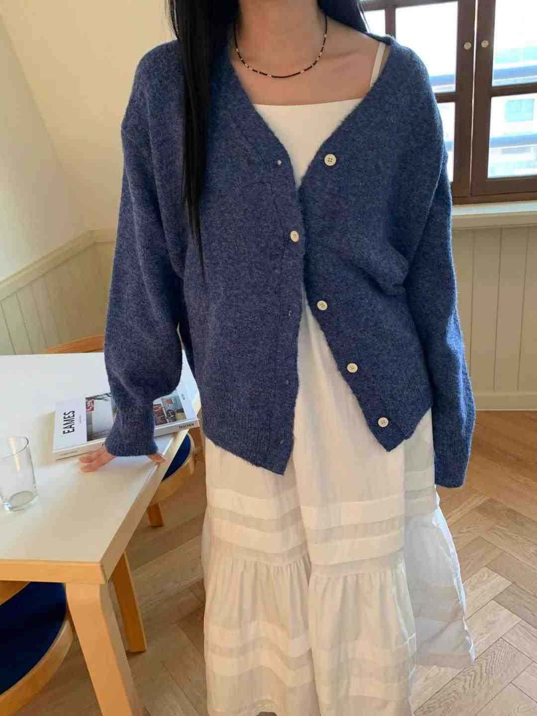 M.STORY東大門實拍女裝新款25春夏職業人氣休閑針織衫開襟衫M.STORY針織衫