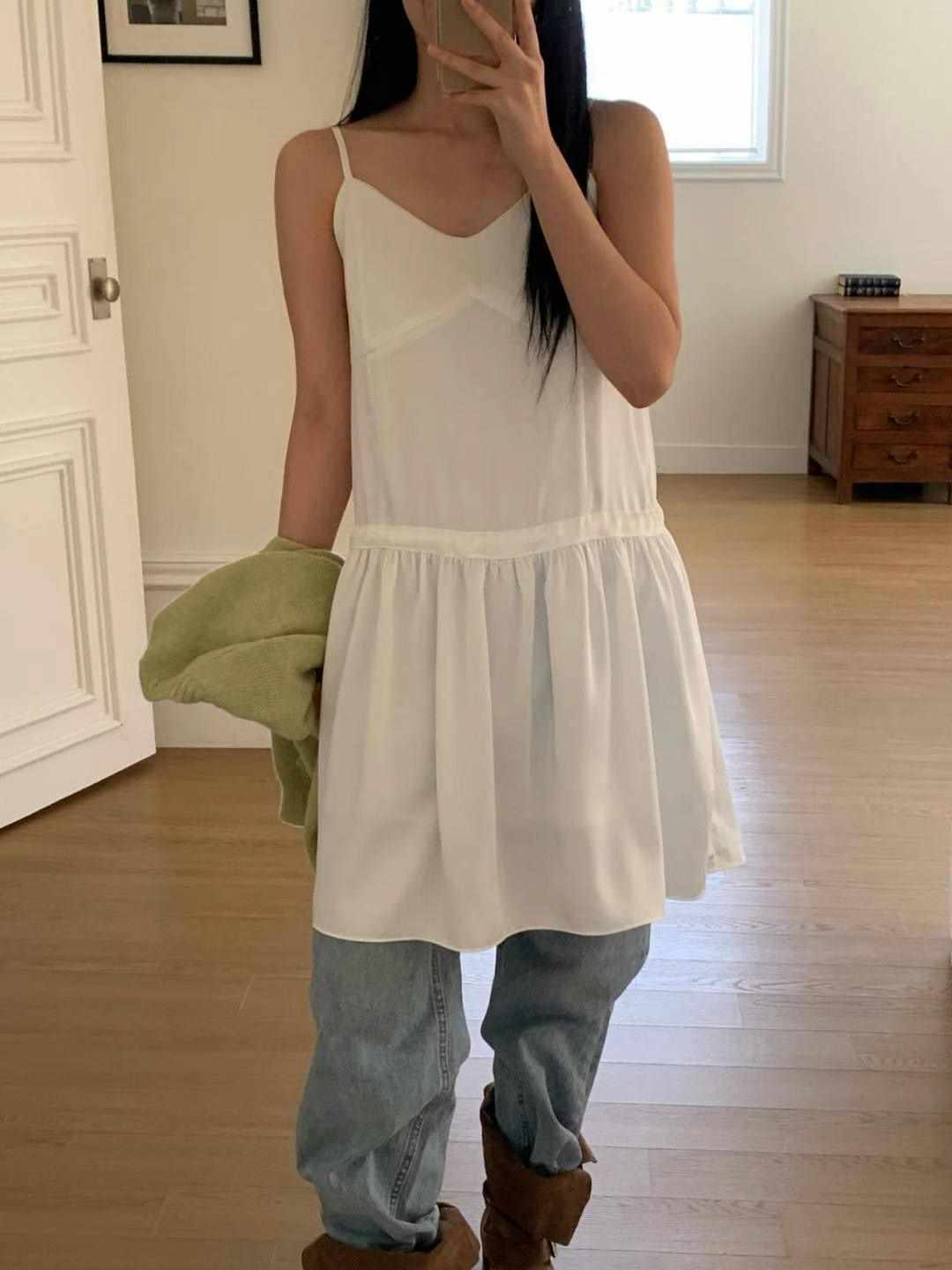 M.STORY東大門實拍女裝新品時尚25春夏真品人氣休閑連衣裙M.STORY連衣裙