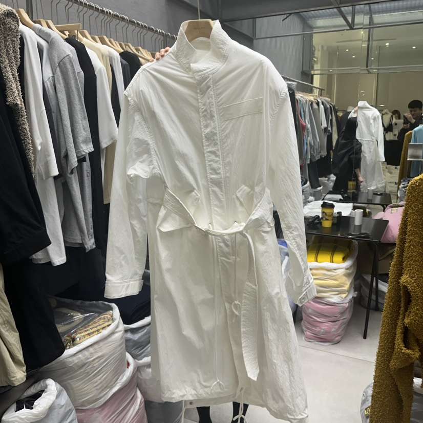 UOOV直郵韓國代購㊣女裝新品25春夏熱賣職業人氣休閑長款風衣UOOV長款風衣