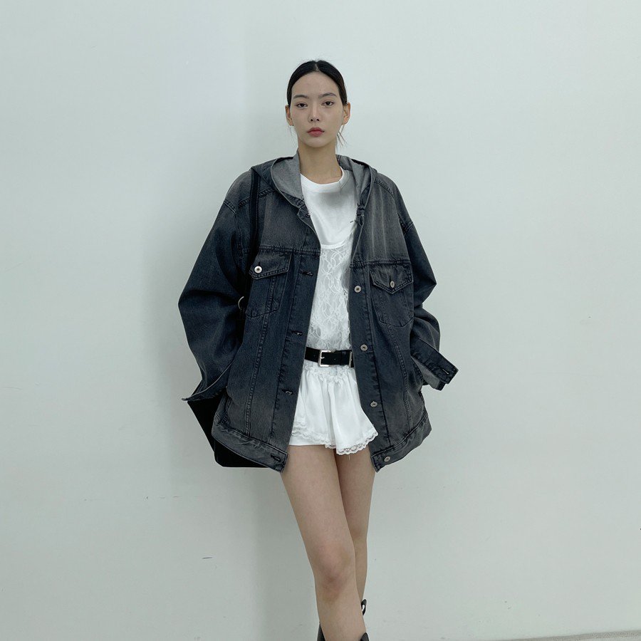 D2/A2直郵韓國代購㊣女裝新品時尚休閑職業人氣熱賣夾克連帽D2/A2夾克