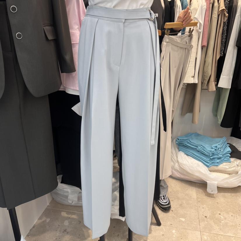 DUPLO韓國㊣直郵東大門代購女裝新款職業人氣25春夏休閑褲綁帶DUPLO休閑褲
