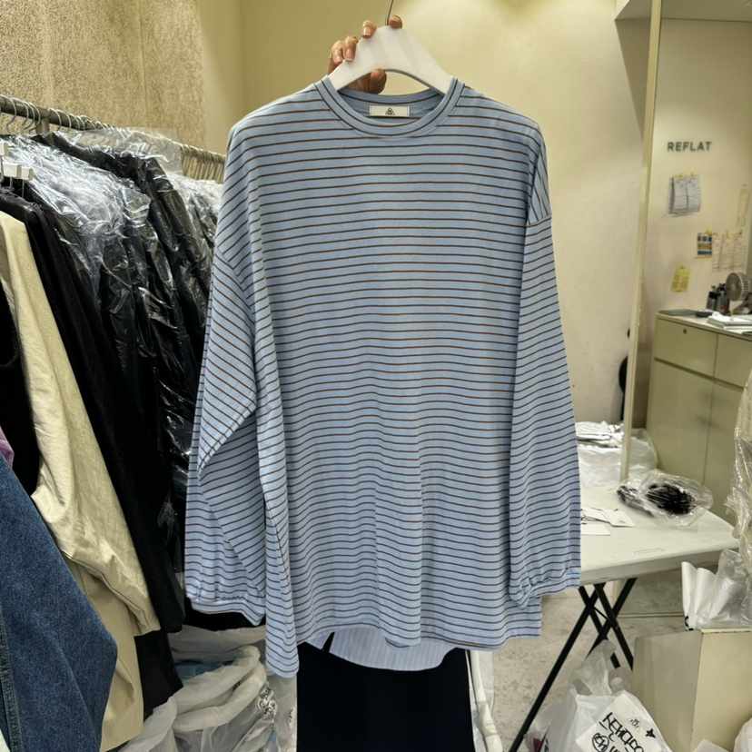 REFLAT直郵韓國代購㊣女裝新品時尚職業熱賣推薦人氣長袖T恤REFLAT長袖T恤