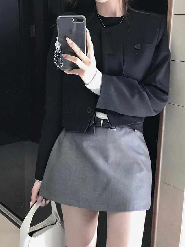 EOMPIT韓國直郵㊣女裝新款職業熱賣推薦25春夏休閑時尚夾克EOMPIT夾克