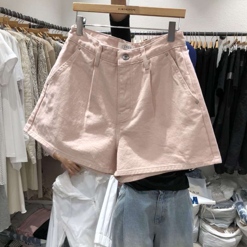 ALMOND PEPE直郵韓國代購㊣女裝新品熱賣休閑短褲不含腰帶ALMOND PEPE短褲